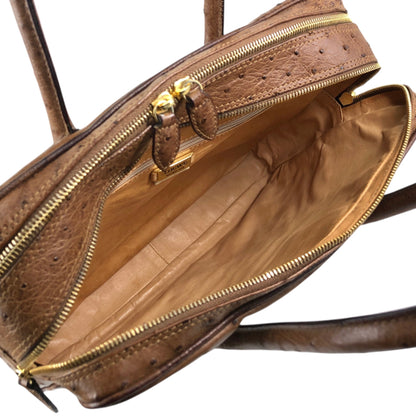 LOEWE Anagram Handbag Brown Vintage pztb8z