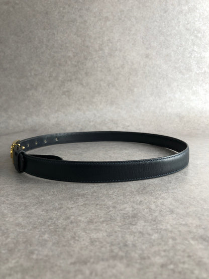 CELINE Horse Carriage Belt Navy Vintage zz8uea