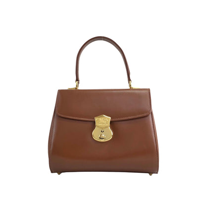 BURBERRY Top Handle Handbag Brown Vintage 6wvw6e