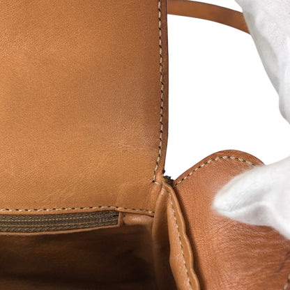 CELINE Macadam Horse Bit Shoulder bag Brown Vintage yw7ax4