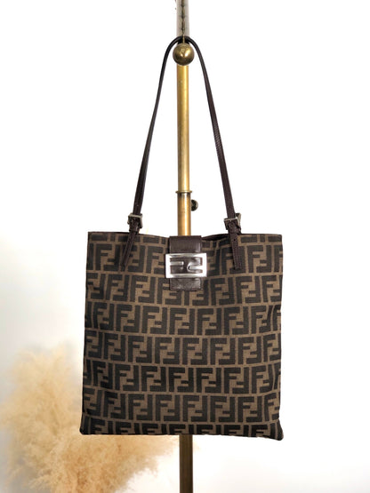 FENDI Zucca Logo Tote bags Brown Vintage 7gujke