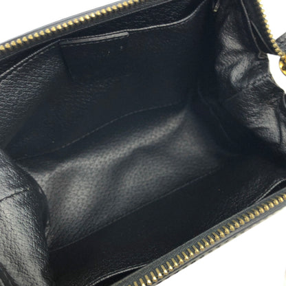 CELINE Macadam Blason PVC Leather Pouch Black Vintage irfd6i