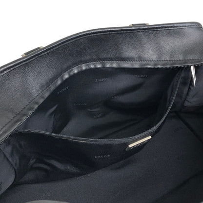 LOEWE Amazona36 Anagram Small Boston bag Handbag Black Vintage gc7zrx