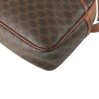 CELINE Macadam Gancini Shoulder bag Brown Vintage jcyy3u
