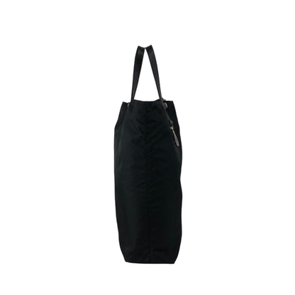 PRADA Tessuto Triangle Logo Handbag Totebag Black Vintage 7gtv72