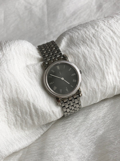 Yves Saint Laurent Quartz Watch Silver 4625-E67803 Vintage 7kg3d6