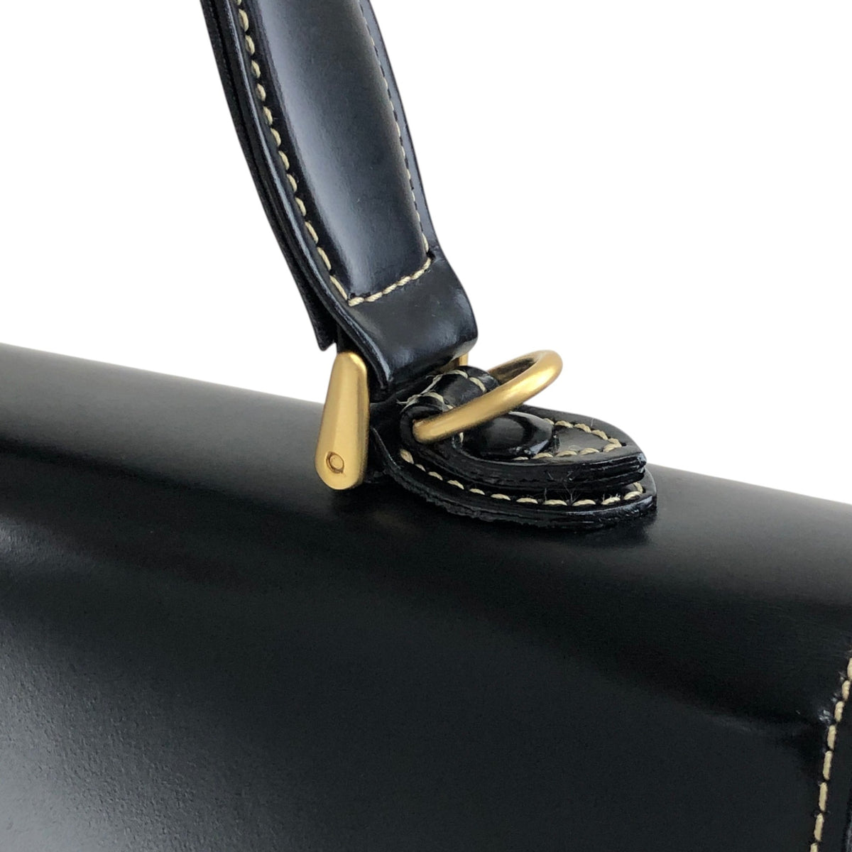 BURBERRY Logo Two-way Handbag Shoulder bag Black Vintage uuyiy5