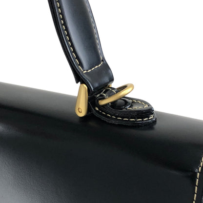 BURBERRY Logo Two-way Handbag Shoulder bag Black Vintage uuyiy5