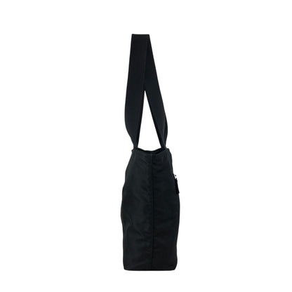PRADA Tessuto Triangle Logo Handbag Totebag Black Vintage ij43tr