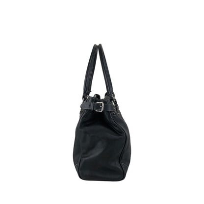 Christian Dior CD Logo Handbag Totebag Black Vintage js7hxe