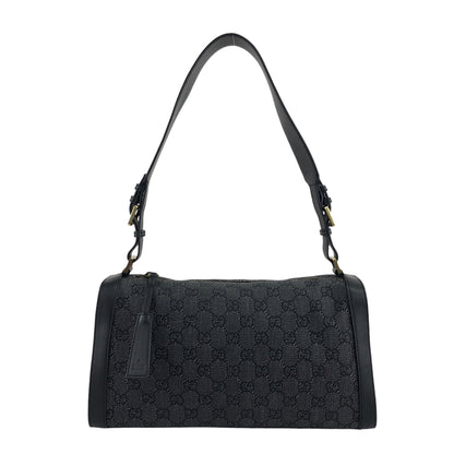 GUCCI GG Canvas Shoulder bag Black Vintage bmvpb5