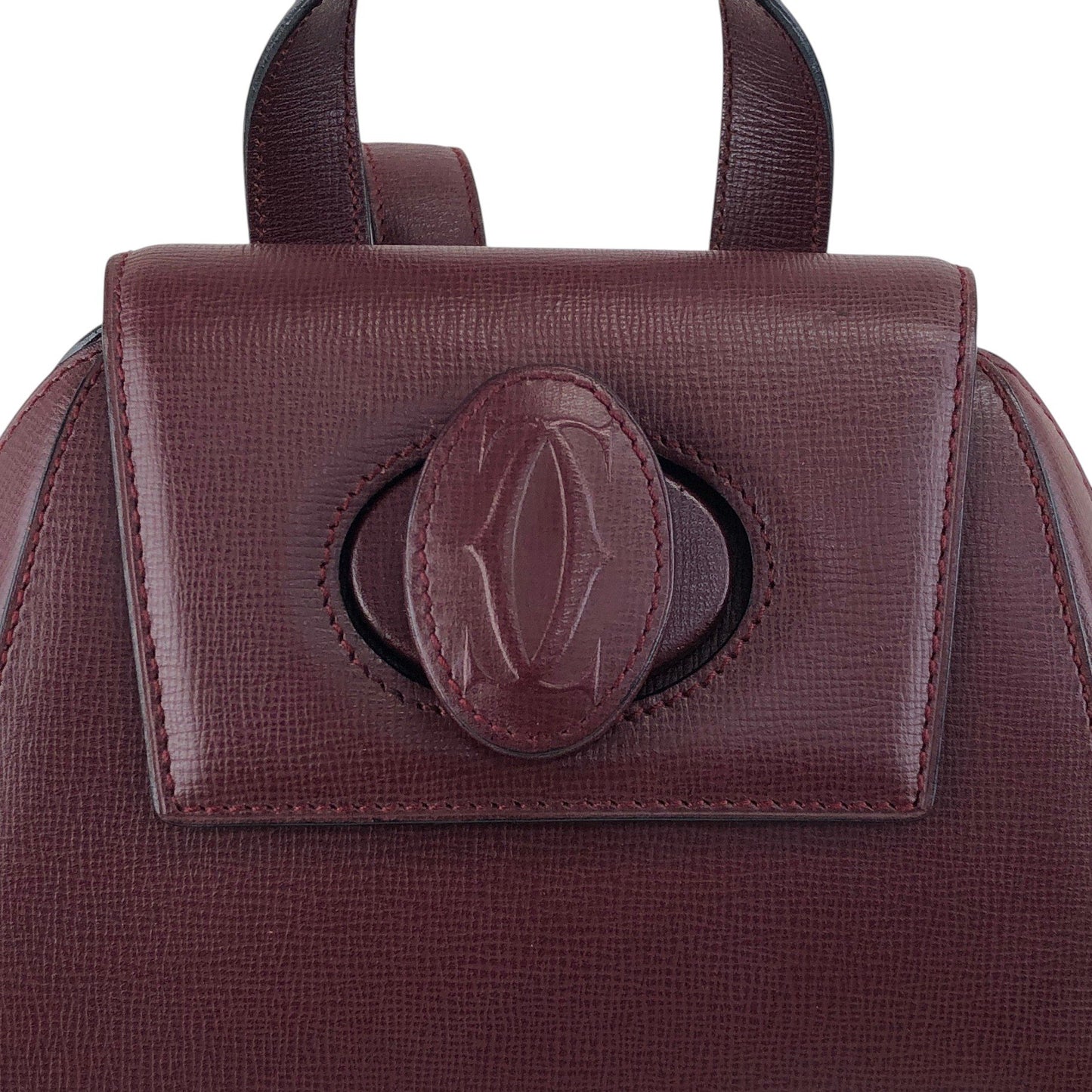 Cartier Turn Lock Backpack Bordeaux Vintage zi2dg4
