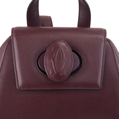 Cartier Turn Lock Backpack Bordeaux Vintage zi2dg4