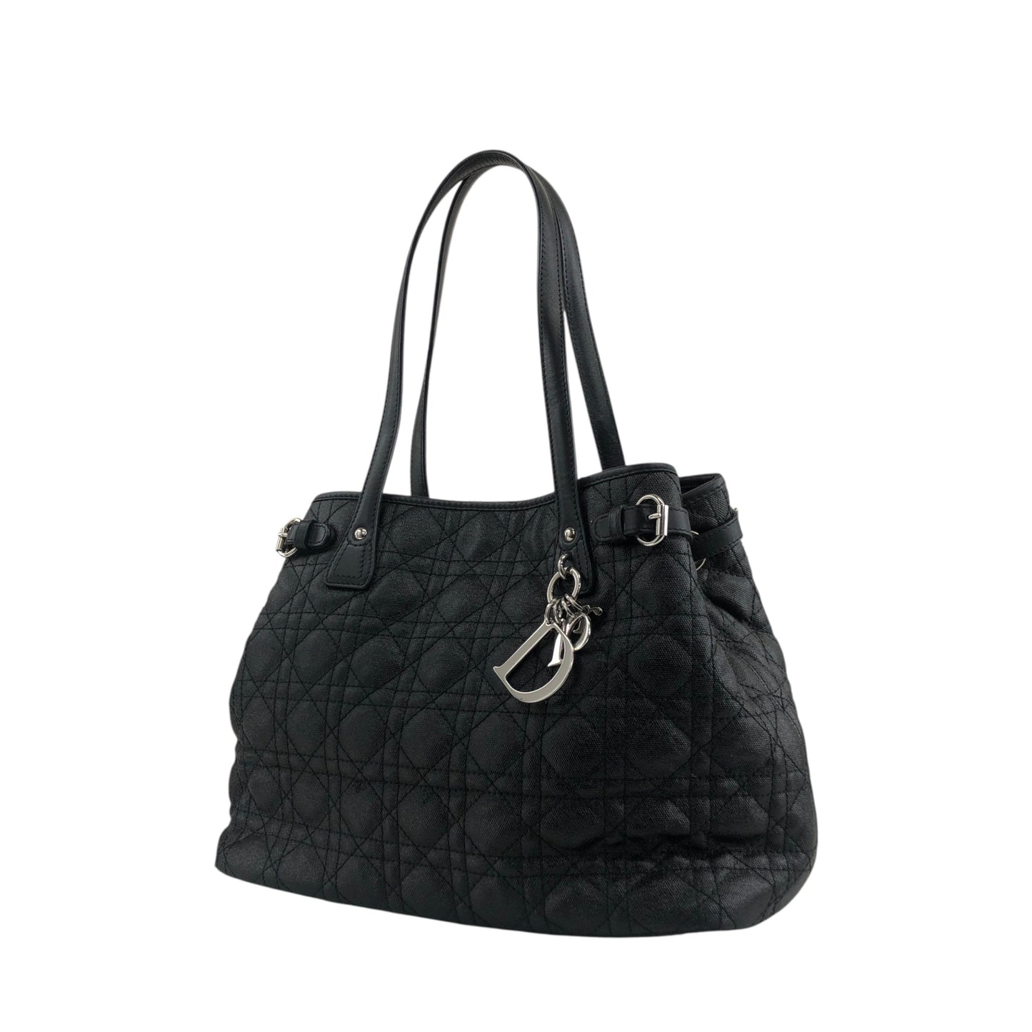 Christian Dior Cannage Totebag Black Vintage y5d2m6