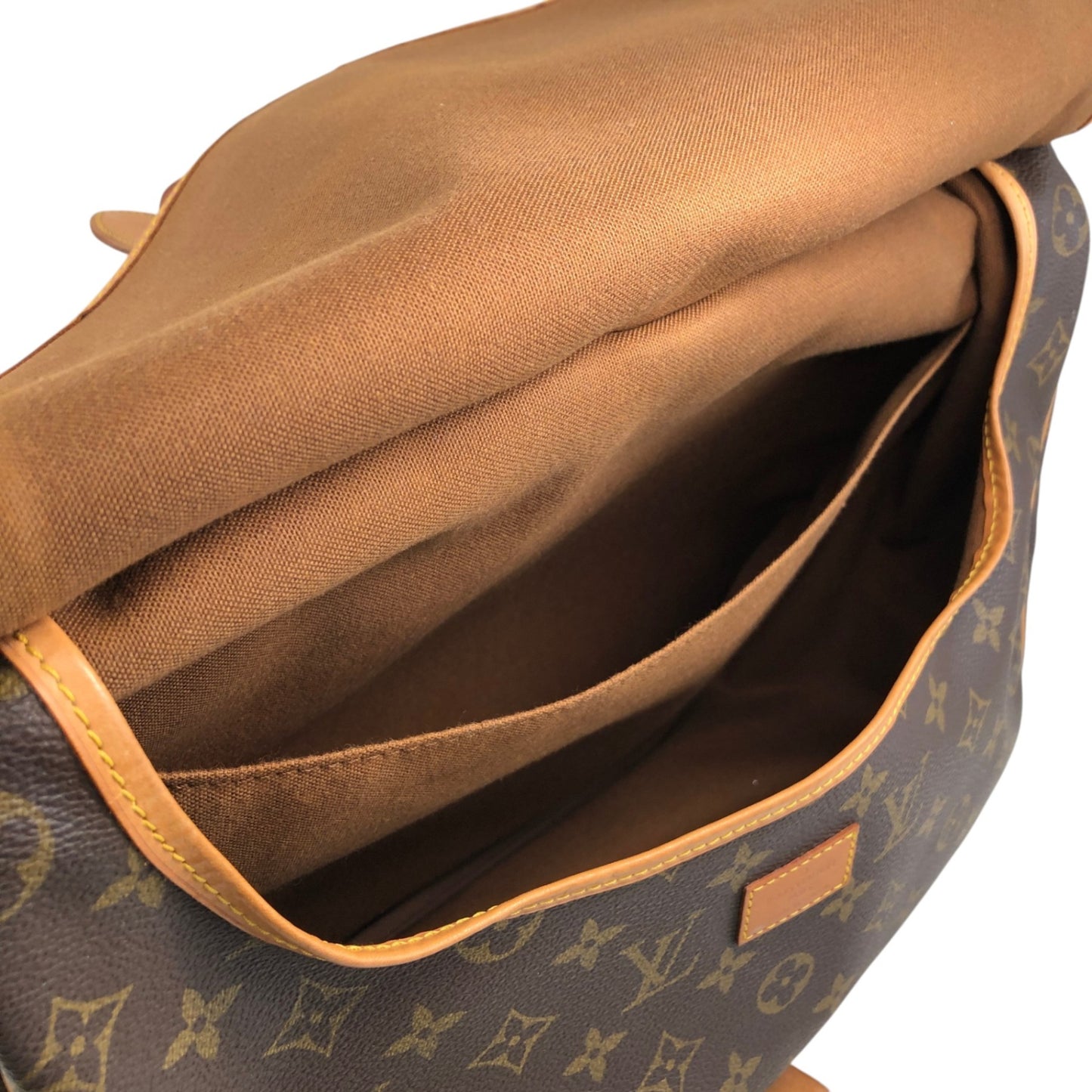 LOUIS VUITTON Monogram Shoulder bag Brown Vintage jer2hr