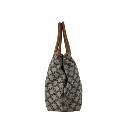 CELINE Macadam Handbag Totebag Beige Vintage c247bz