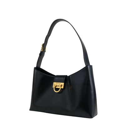Salvatore Ferragamo Gancini Shoulder bag Black Vintage n7zn28