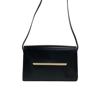 LOEWE Logo Shoulder bag Black Vintage unjut8