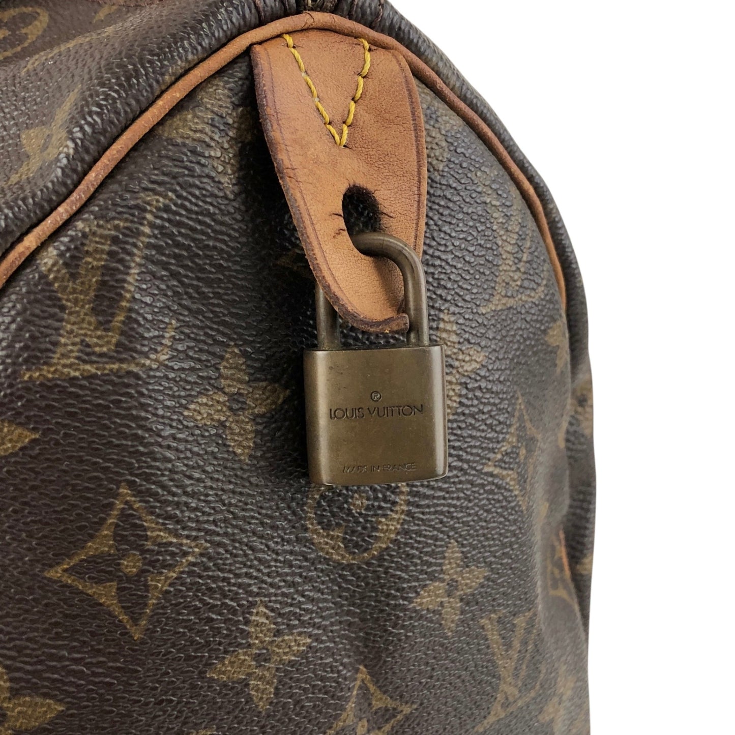 LOUIS VUITTON Monogram Small Boston bag Handbag Brown Vintage jm4cx4