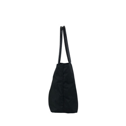 PRADA Tessuto Triangle Logo Totebag Black Vintage 3j825h