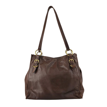 PRADA Logo Totebag Brown Vintage sznhvb