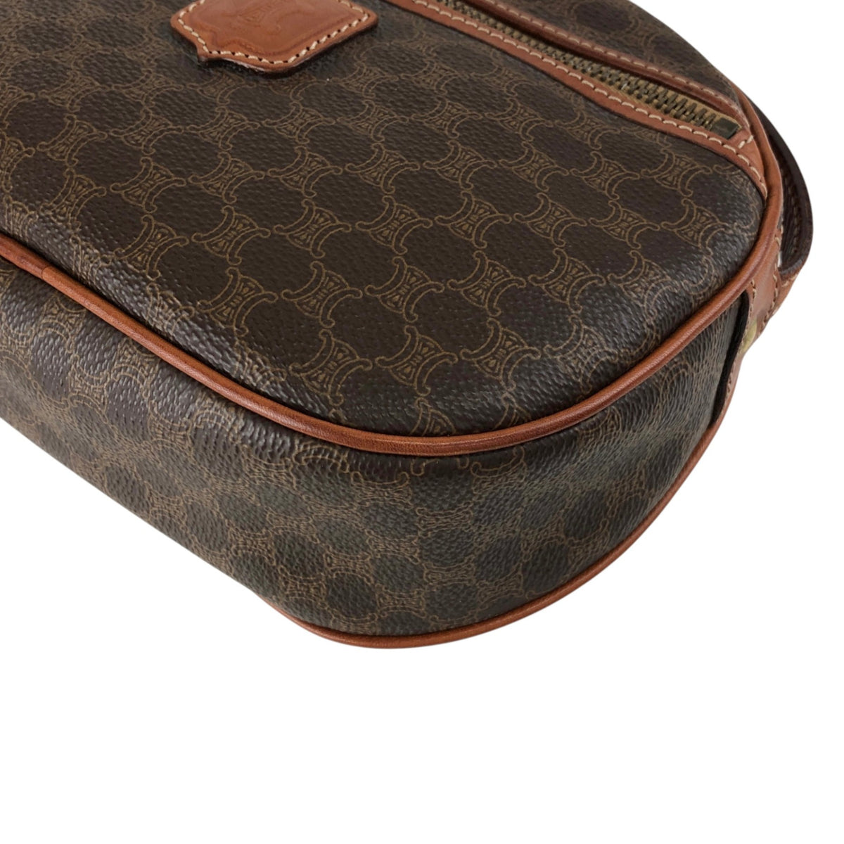 CELINE Macadam  Blason Shoulder bag Brown Vintage t4wybd