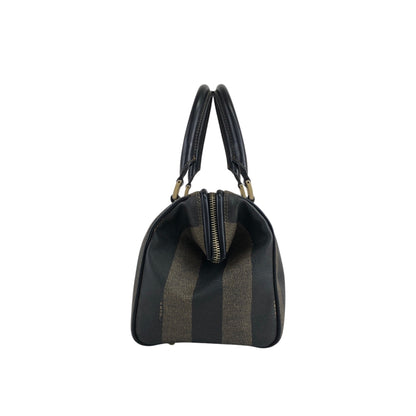 FENDI Pecan Two-way Small Boston bag Shoulder bag Black Vintage euc5vh