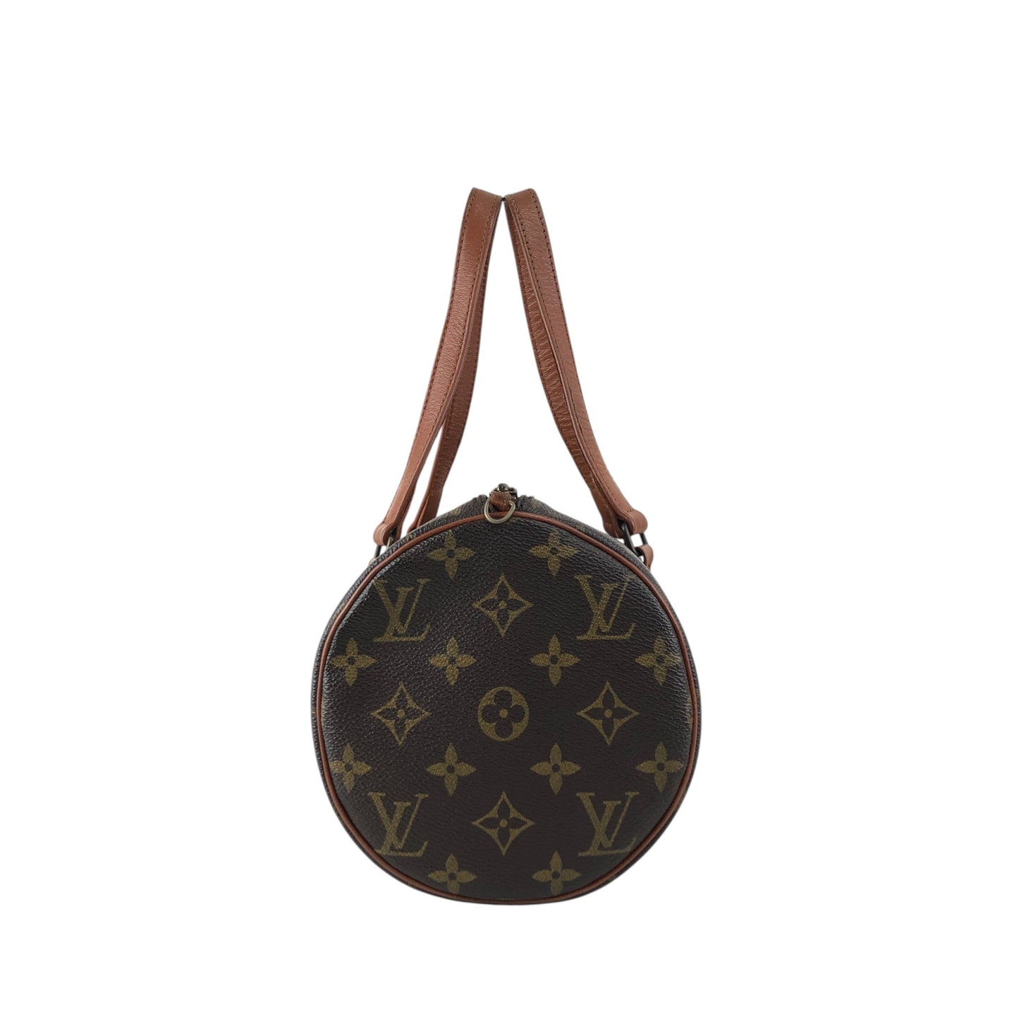 LOUIS VUITTON Monogram Handbag Brown Vintage efphw4