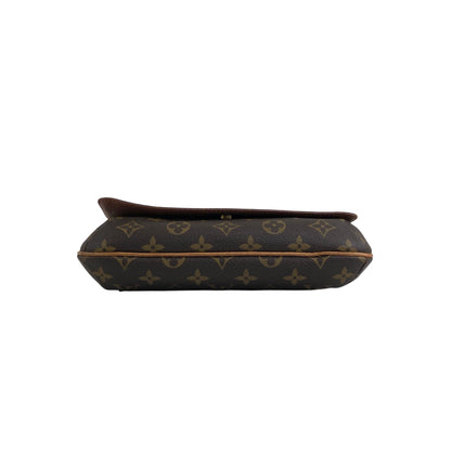 LOUIS VUITTON Monogram Shoulder bag Brown Vintage hhd3ec