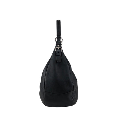PRADA Logo Shoulder bag Hobobag Black Vintage 53rvk2