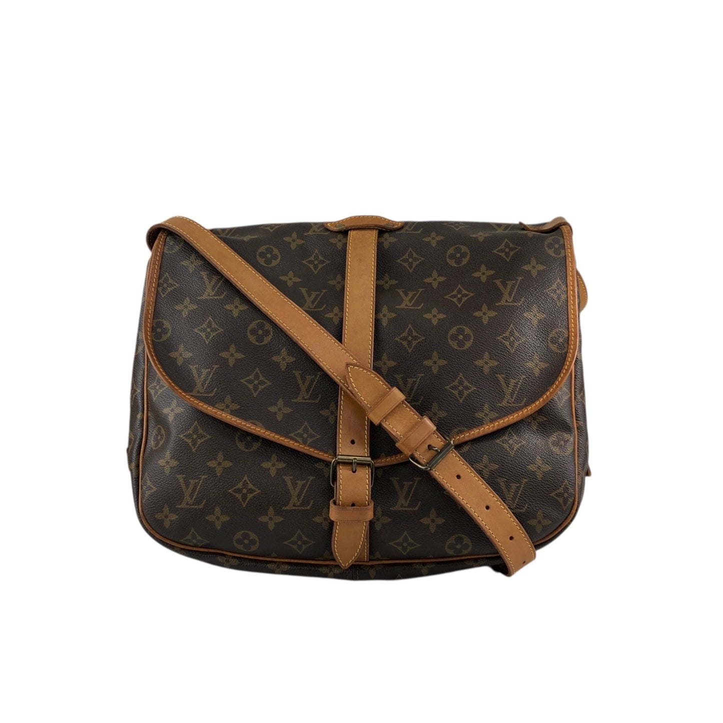 LOUIS VUITTON Monogram Shoulder bag Brown M42256 Vintage 38nfh4