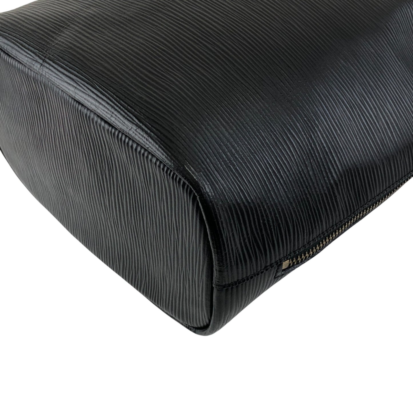 FENDI Logo Embossed Shoulder bag Black Vintage 76k8ej