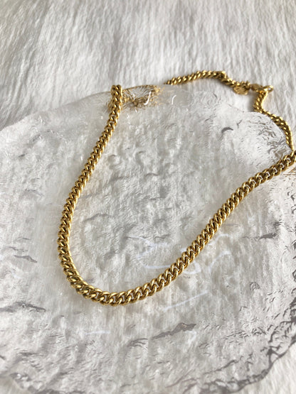 Christian Dior Necklace Gold Vintage 4acwta