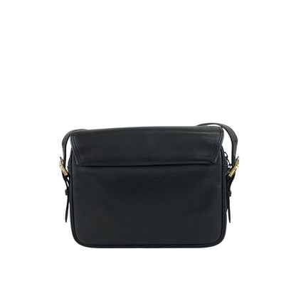 Yves Saint Laurent YSL Logo Shoulder bag Black Vintage 2c23th