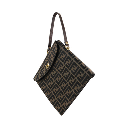 FENDI Zucca Handbag Brown Vintage 5pdvzg