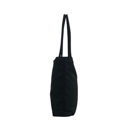 PRADA Triangle Logo Handbag Black Vintage sfzwud