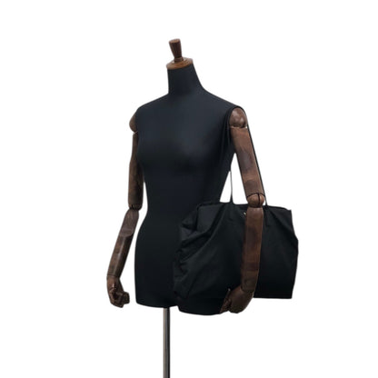 PRADA Tessuto Triangle Logo Totebag Black Vintage m8ccmn