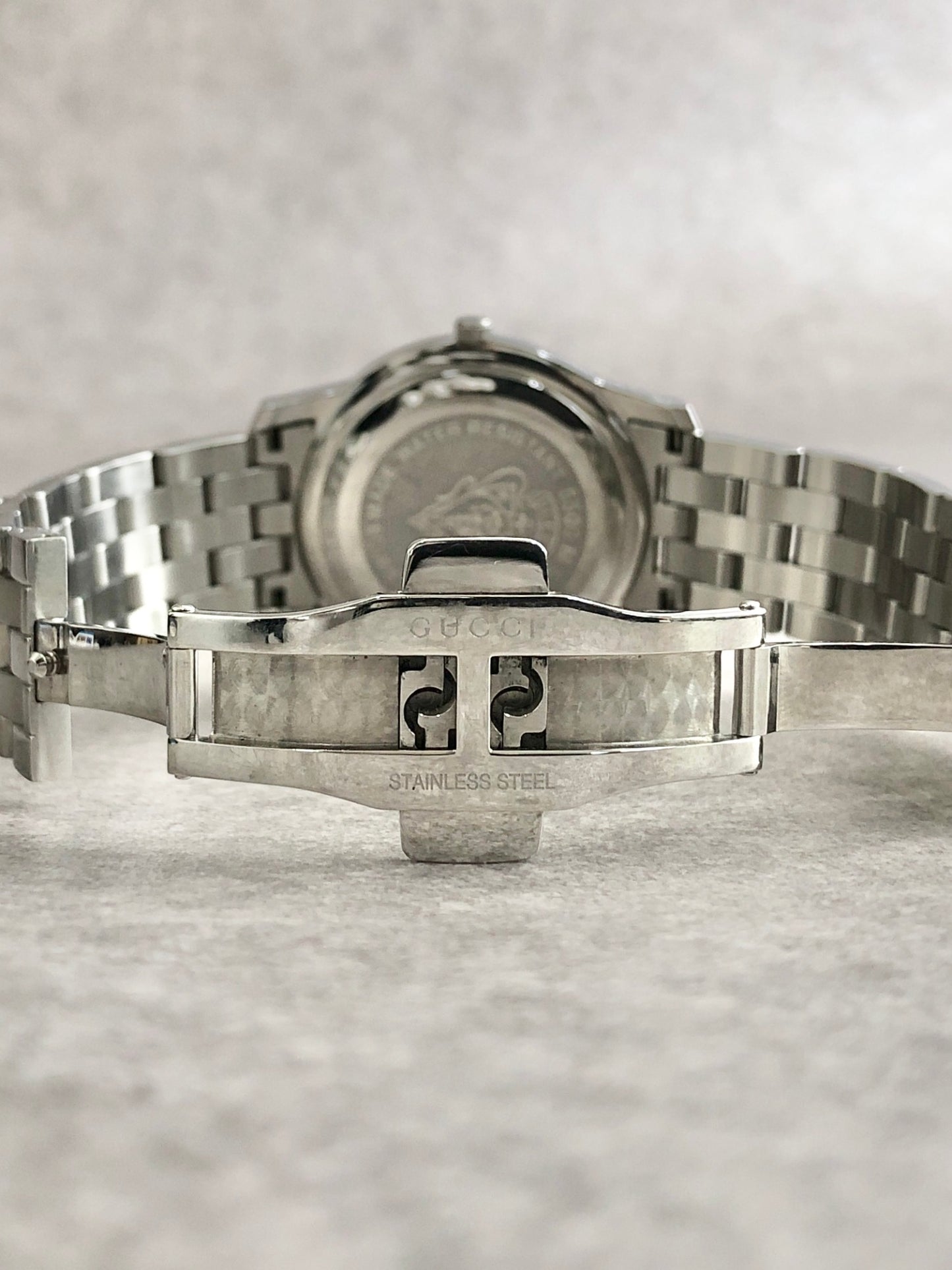GUCCI Watch Silver 5500M Vintage 23ex72