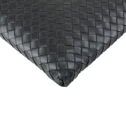 Bottega Veneta Intrecciato Shoulder bag Black Vintage zn3au7