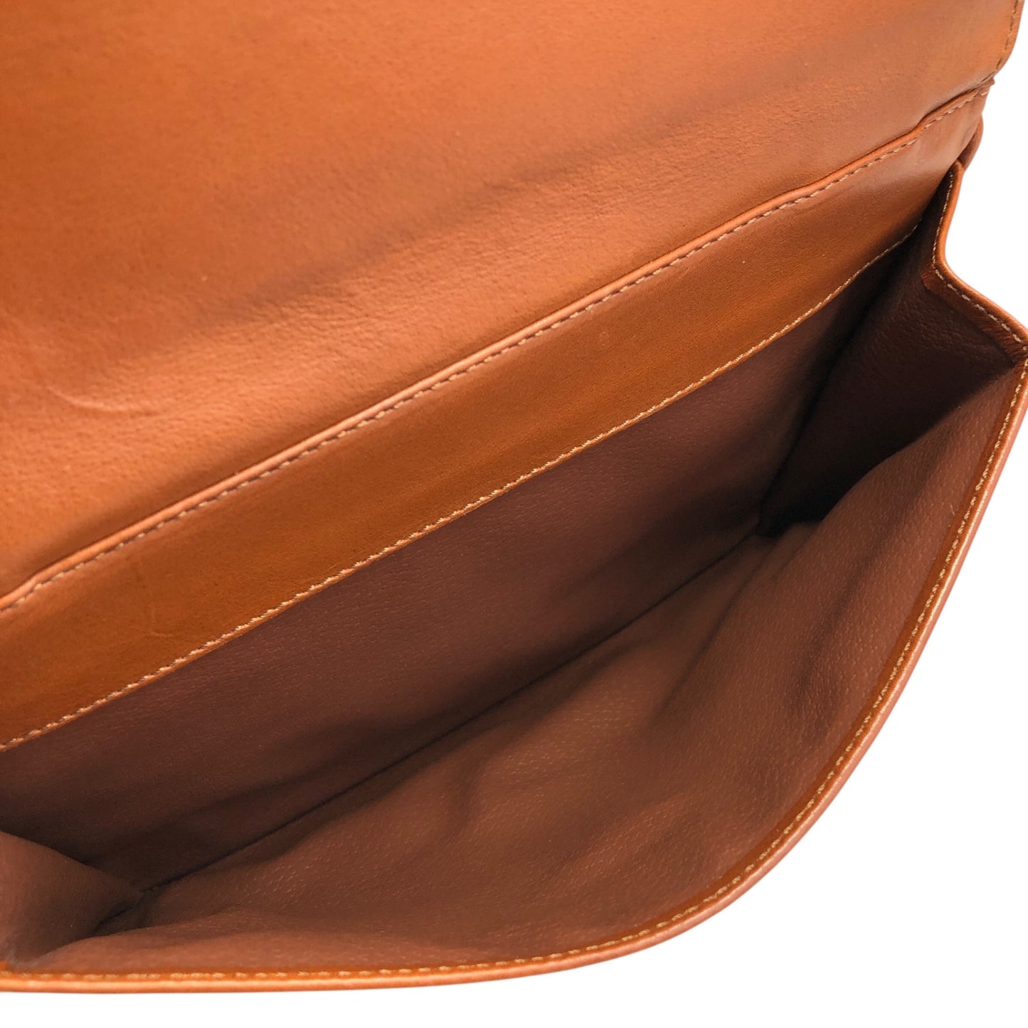 CELINE Gancini Flap Shoulder bag Brown Vintage jx5pxb