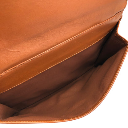 CELINE Gancini Flap Shoulder bag Brown Vintage jx5pxb