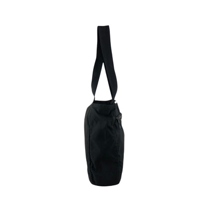 PRADA Tessuto Triangle Logo Totebag Black Vintage ztj777