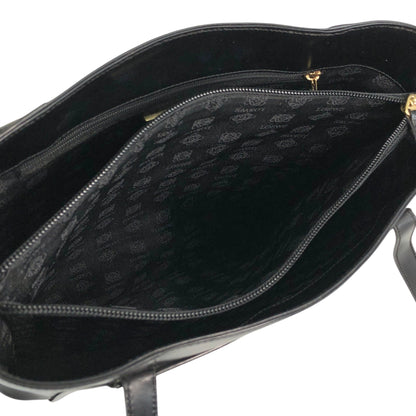 LOEWE Logo Embossed Shoulder bag Black Vintage pyktz8