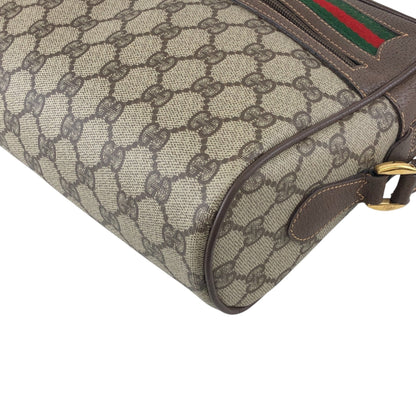 GUCCI GG Pattern Sherry Line Shoulder bag Brown Vintage ggwuxk