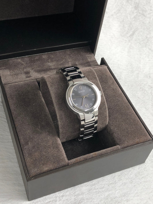 GUCCI Watch Silver×Black 8900L Vintage n8mf5a