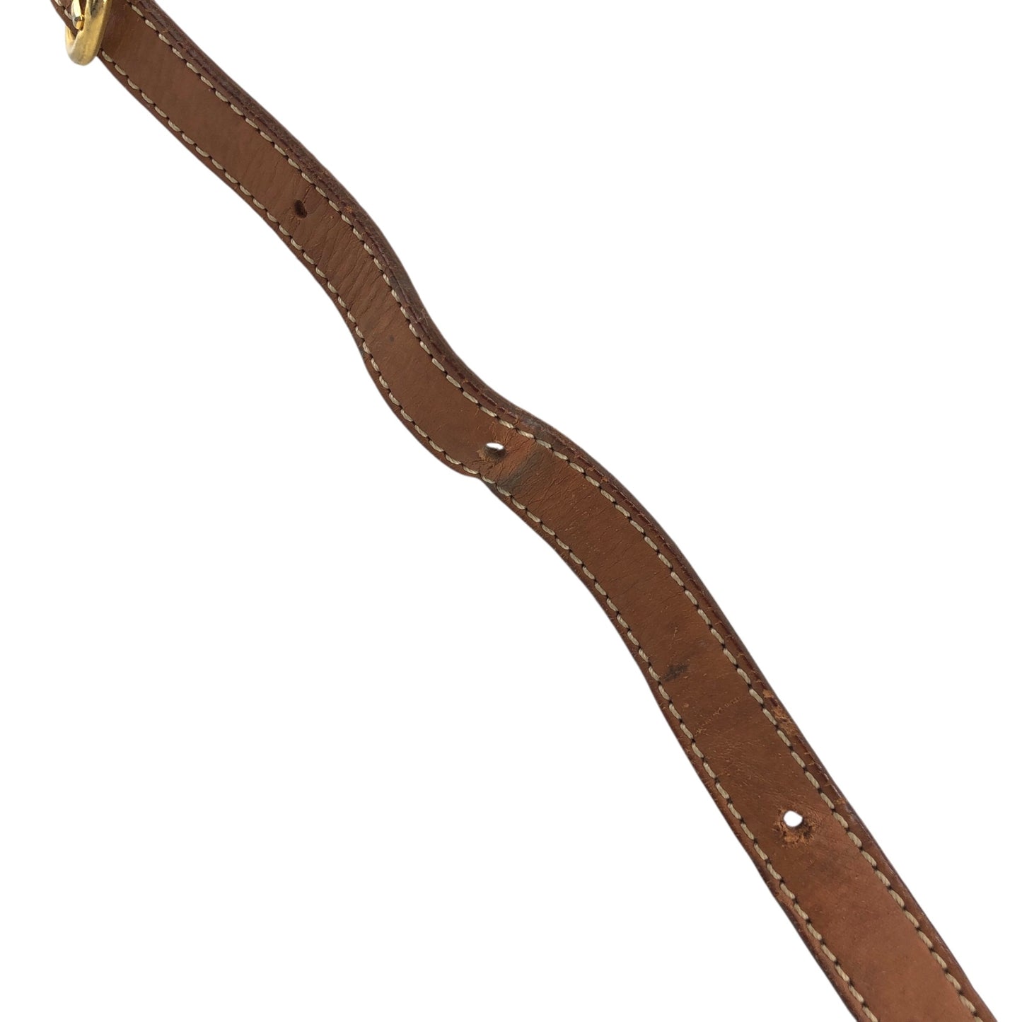 CELINE Macadam Blason Front Buckle Shoulder bag Brown Vintage nunsei