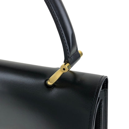 CELINE Gancini Handbag Black Vintage hkm3p8
