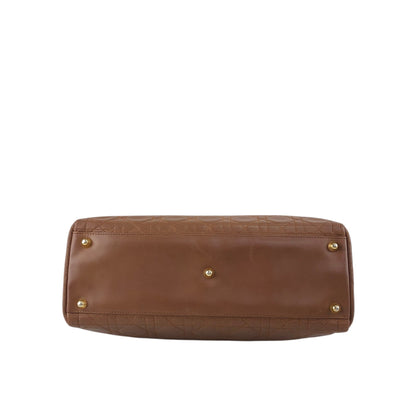 Christian Dior Lady Dior Cannage Two-way Handbag Shoulder bag Brown Vintage 8c3nvp