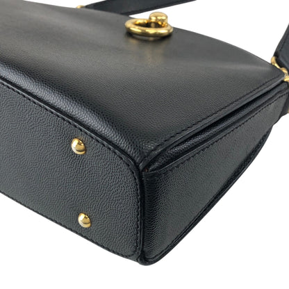 CELINE Circle Logo Shoulder bag Black Vintage 5rb8tv