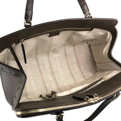 GUCCI Interlocking Two-way Handbag Shoulder bag Brown Vintage 8v35mj